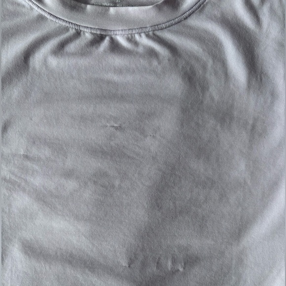 SKIMS Fits Everybody Crop Short Sleeve Top in Iris Mica - Picture 7 of 7